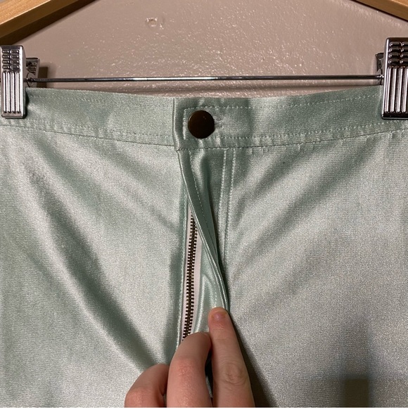 American Apparel y2k Mint Green Disco Shorts Size Large - Picture 4 of 7